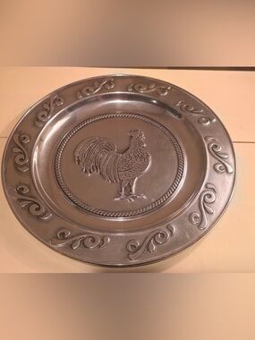Wilton Armetale Chanticleer Rooster 12.25”Plate Serving Platter